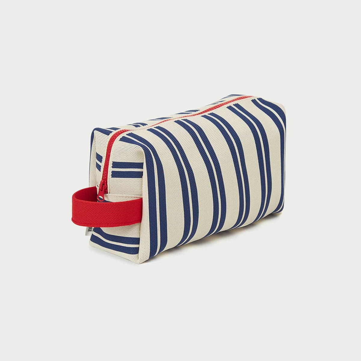Kulturbeutel Carry & Hang - Blau/Weiß, Streifen