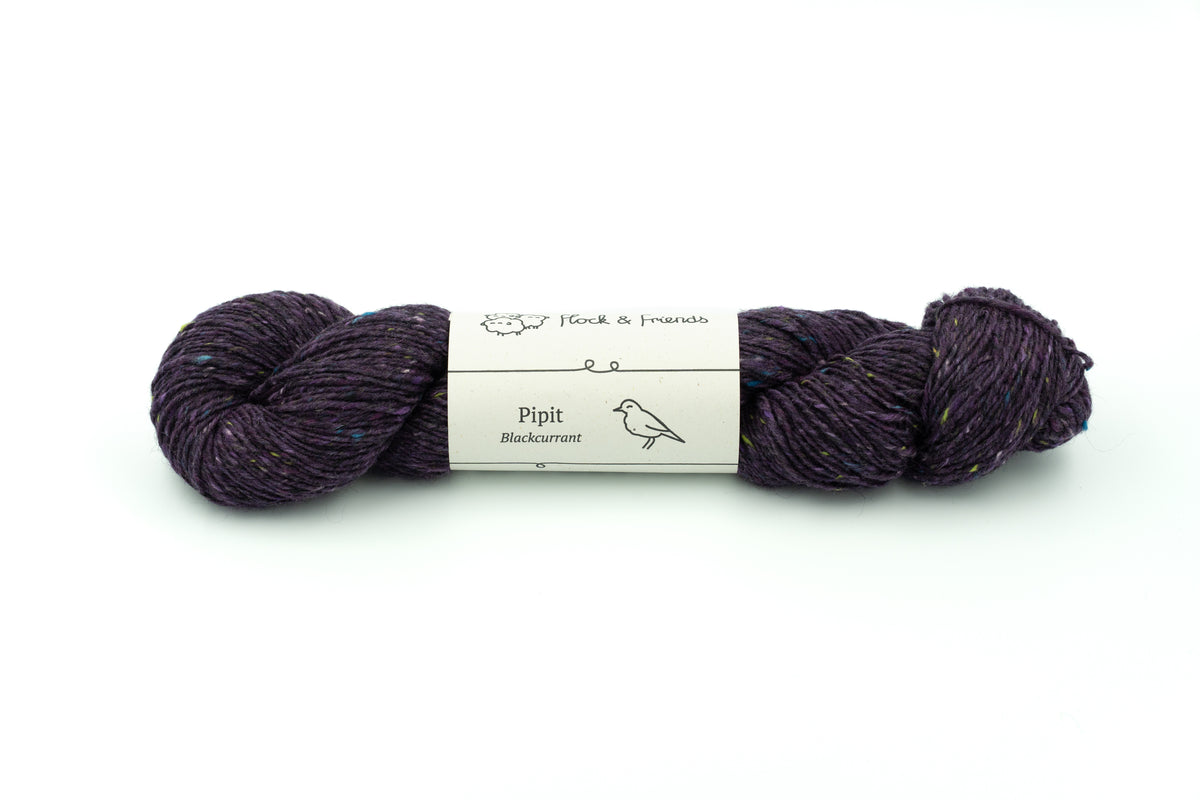 Pipit DK yarn in Blackcurrant by Flock & Friends