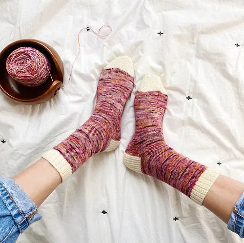 Flock & Friends Advent Calendar day 17 - I'm So Basic Socks by Summer Lee Design Co.