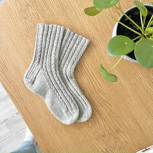 Flock & Friends Advent Calendar day 8 - Mountain Walk Chunky socks by Florence Miller