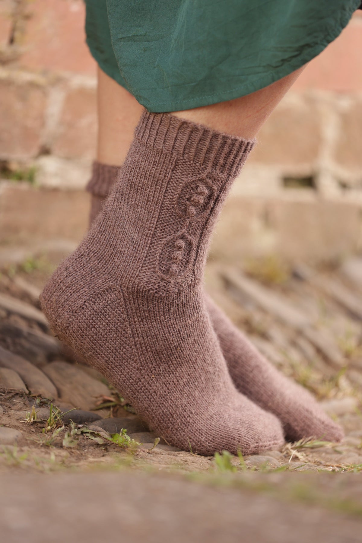 Peapod sock in Exmoor Sock yarn