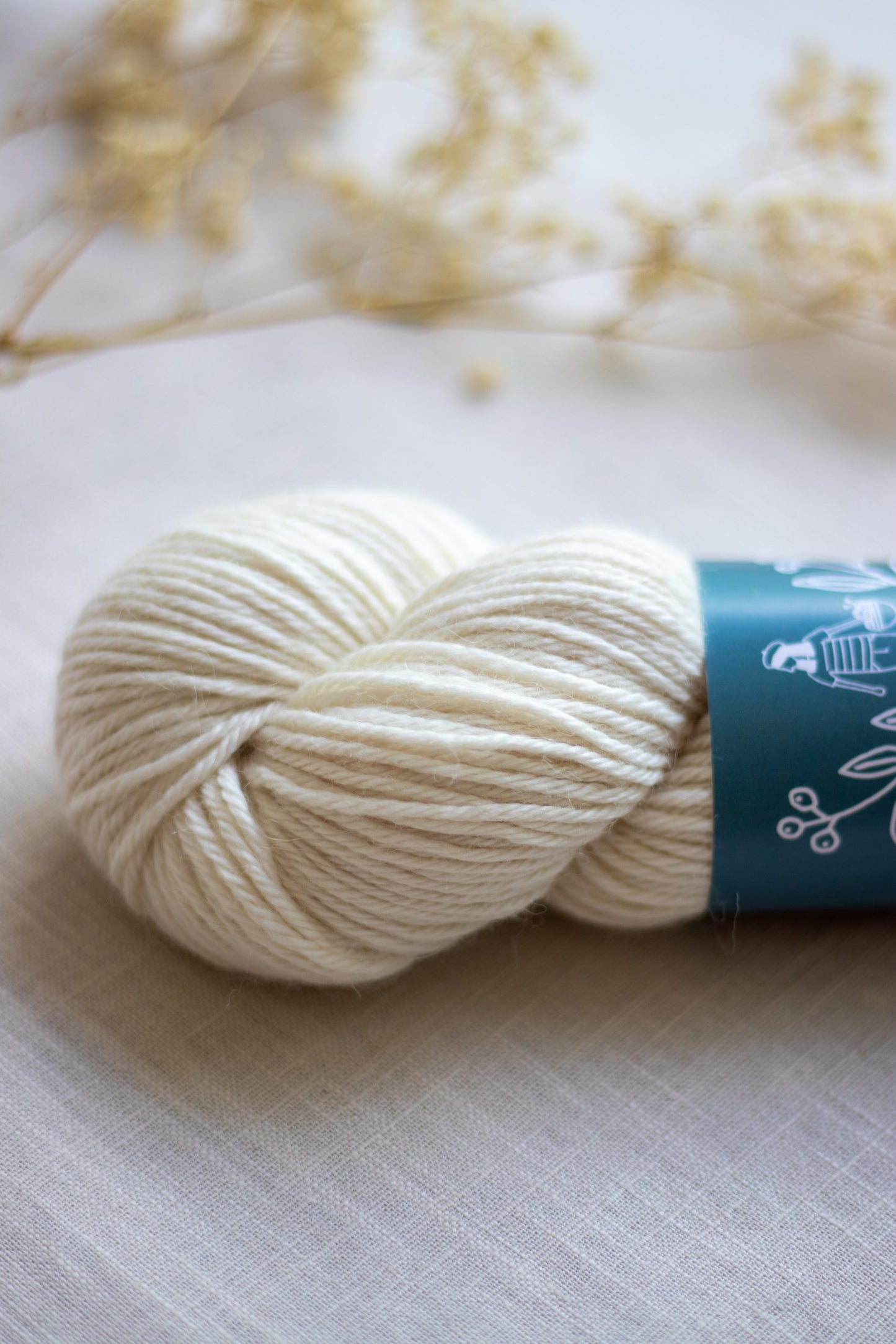 Alpaca/Silk/Cashmere DK - White