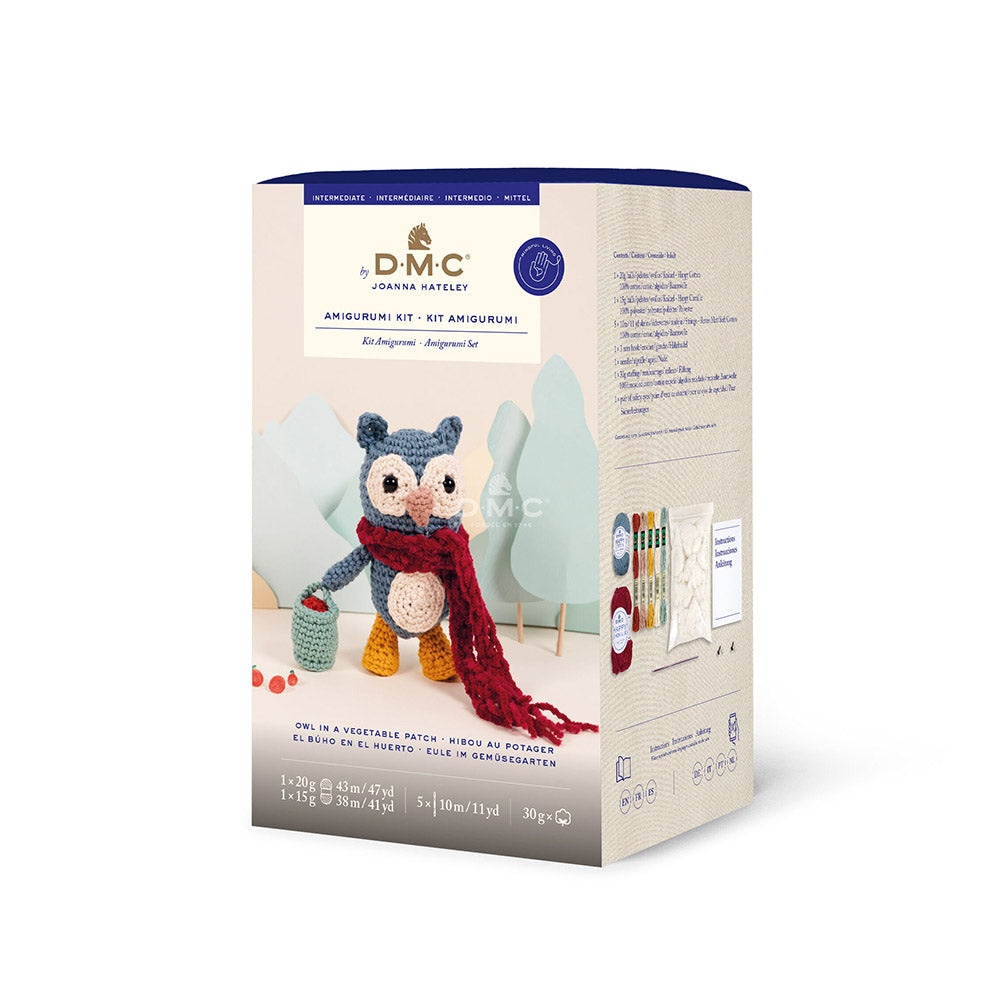 Owl in the Vegetable Patch by Joanna Hateley Amigurumi Kit, packaging
