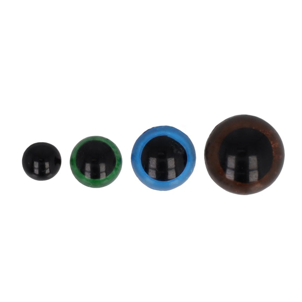 Crafties Safety Eyes Assortment 6-12 mm, four eye colours
