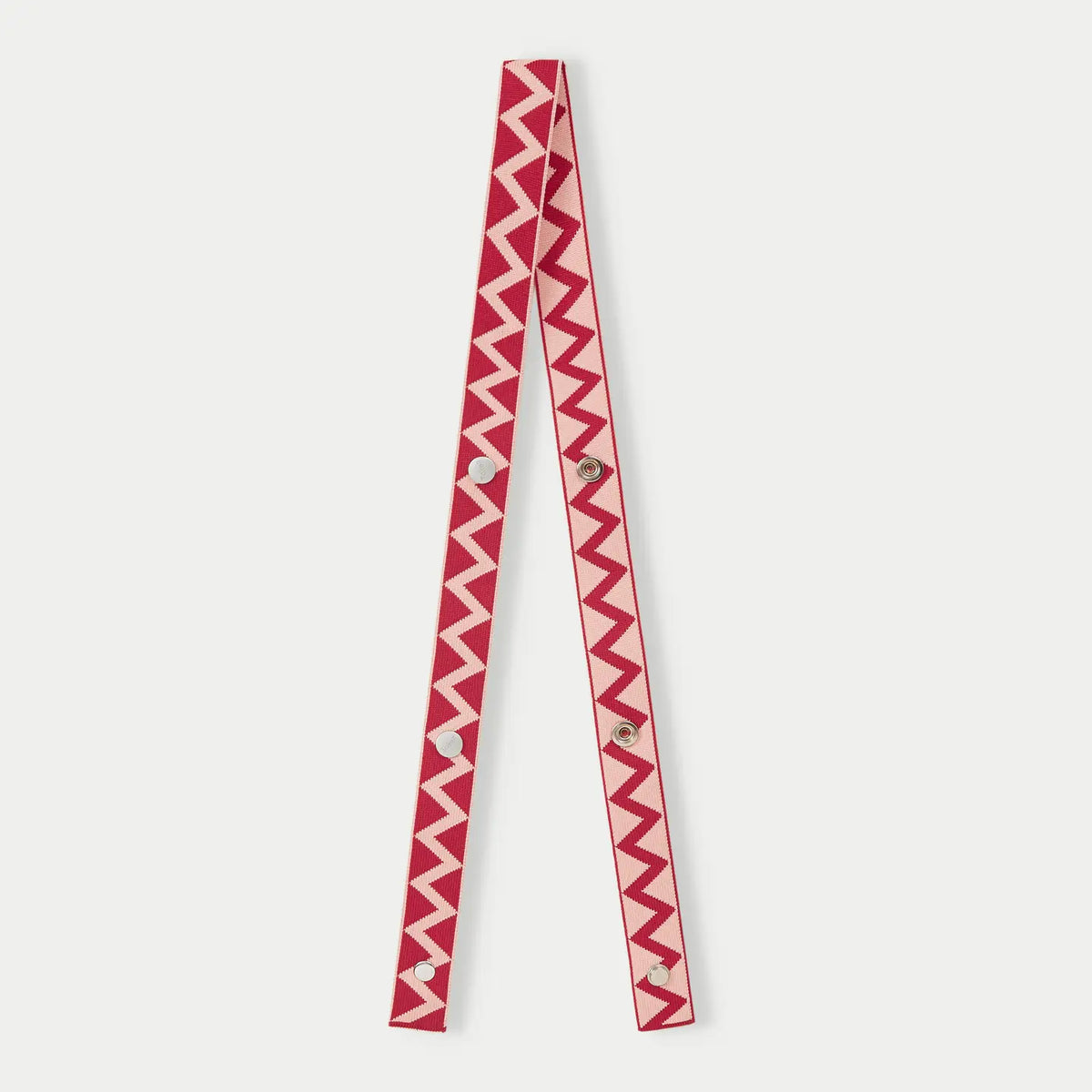 Zigzag Pattern Knit Bag Strap - Blue