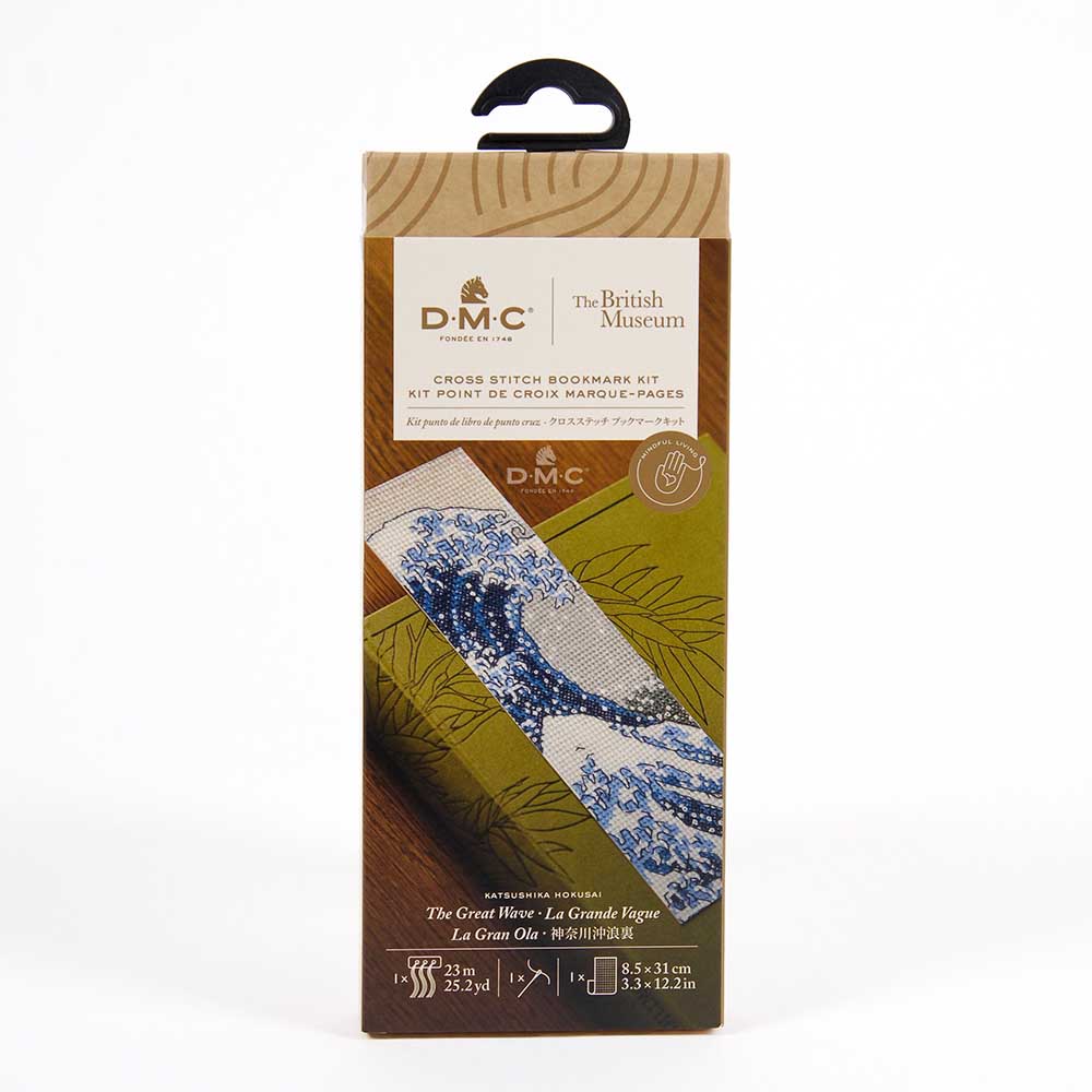Kit marque-page au point de croix The Great Wave, emballage
