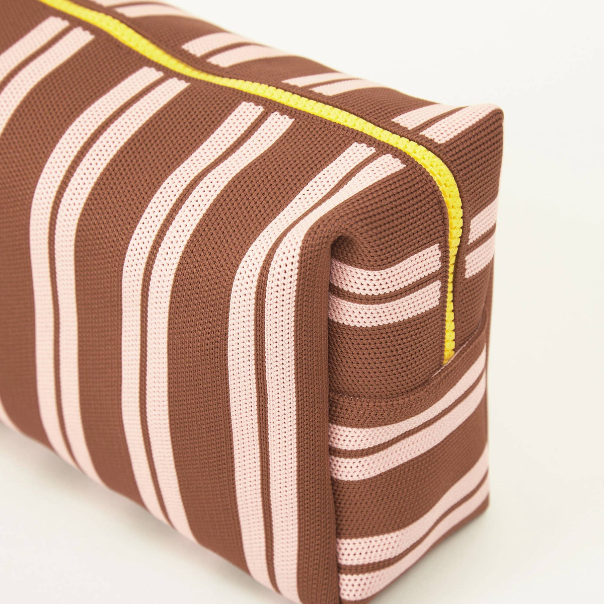 Trousse de toilette Carry & Hang - Rayures Marron/Rose