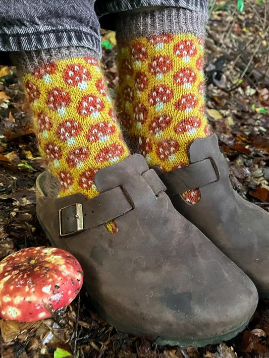 Magical Mycelium Socks Size 2-4 by Stone Knits