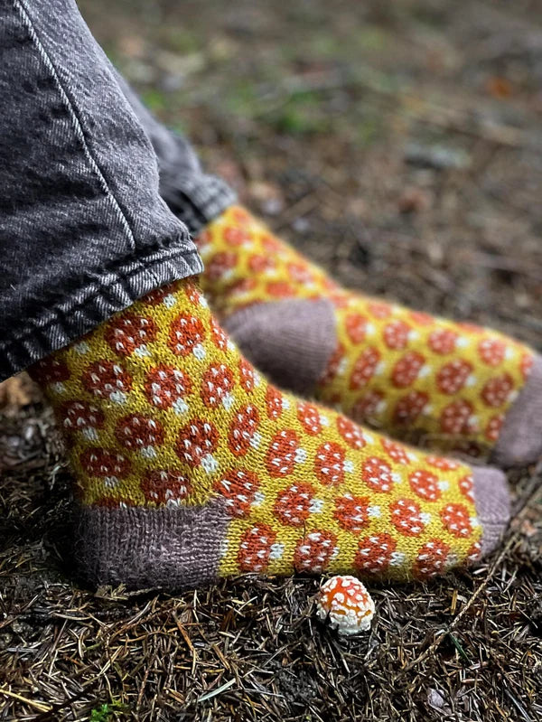 Magical Mycelium Socks Size 1 by Stone Knits
