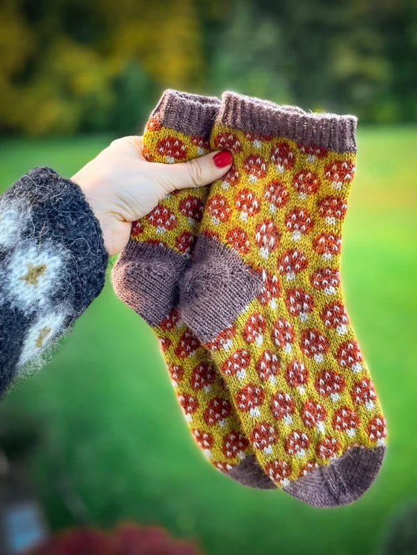 Magical Mycelium Socks Size 1 by Stone Knits