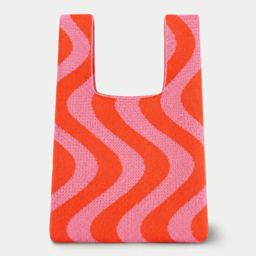 Mittlere Strick- & Häkelprojekttasche - Sunset Swirl