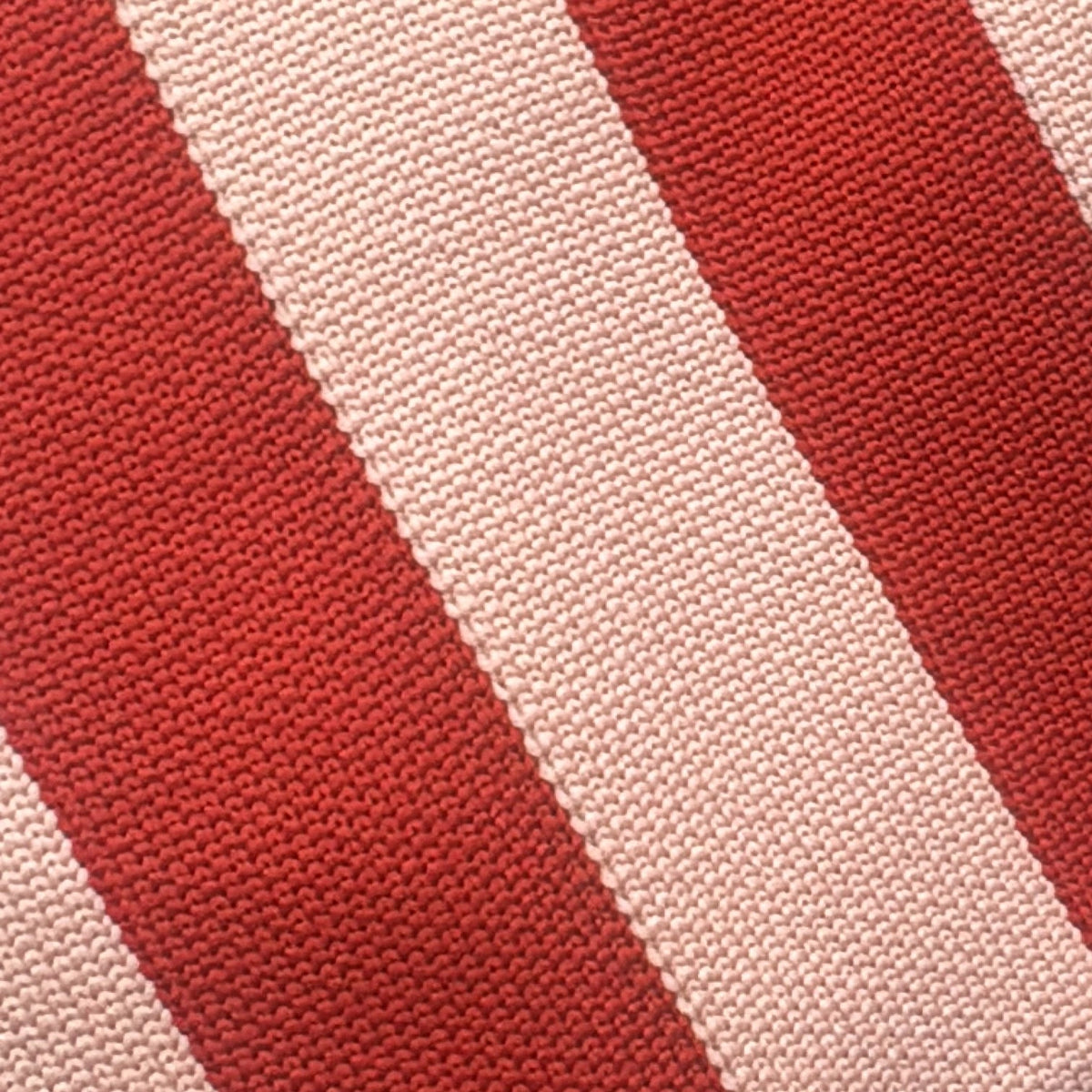 Mittlere Strick- & Häkelprojekttasche - Rot/Rosa, breite Streifen
