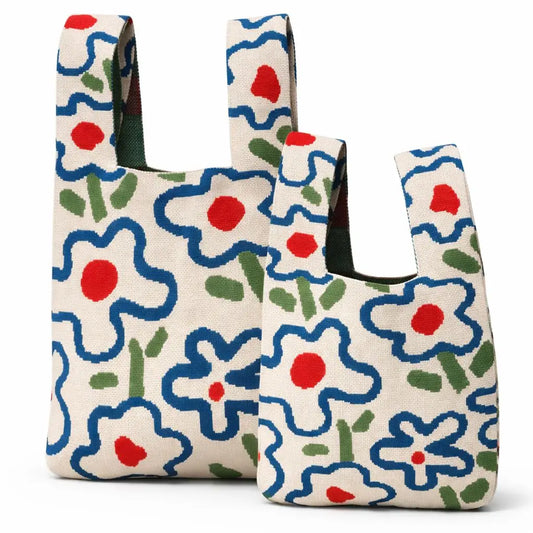 Medium Knitting & Crochet Project Bag - Flowers