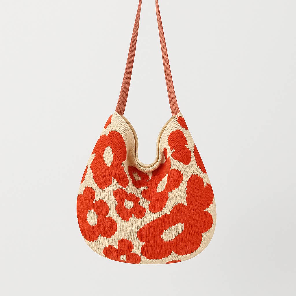 Häkeltasche Retro Petal