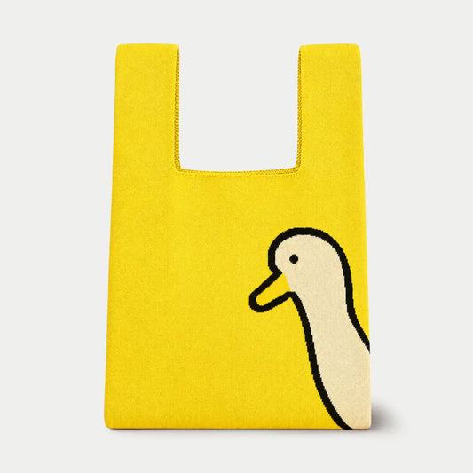 Small Knitting & Crochet Project Bag - Yellow Duck